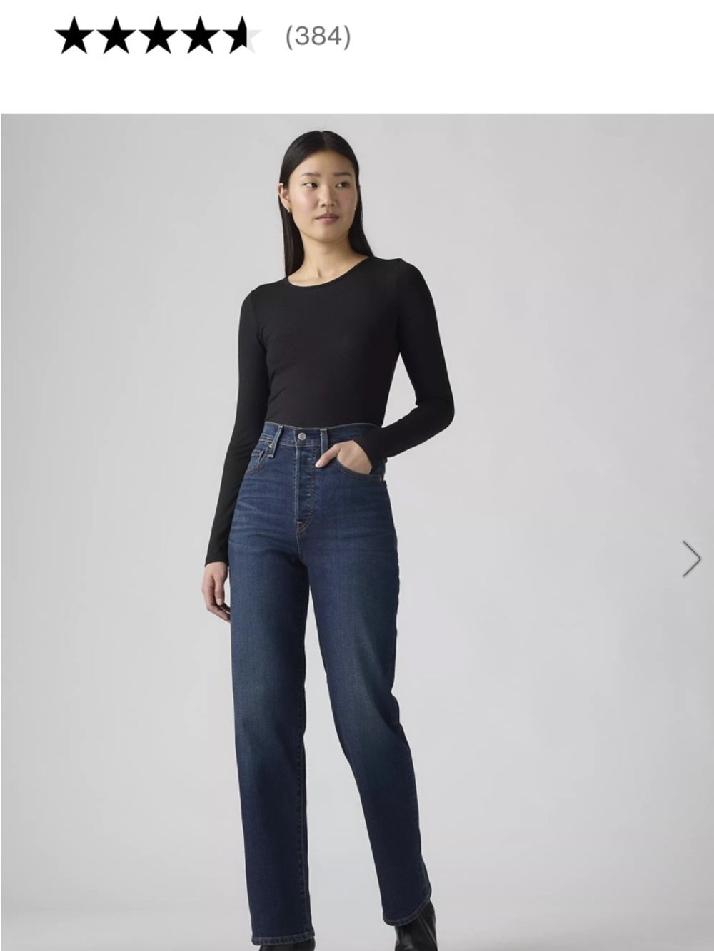 Levi’s rib cage straight